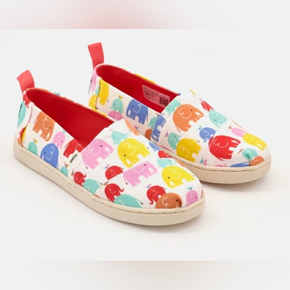 TOMS Alpargata Elephant Print - Picture 1 of 6